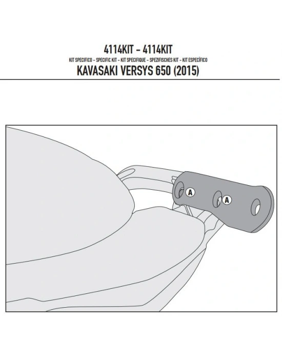 GIVI 4114KIT KAWASAKI VERSYS 650 (15-24) YAN ÇANTA TAŞIYICI BAĞLANTI KITI