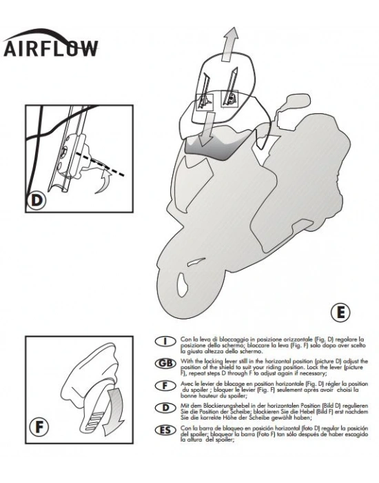 GIVI AF5600 PIAGGIO MP3 YOURBAN 125-300 (11-18) RÜZGAR SİPERLİK