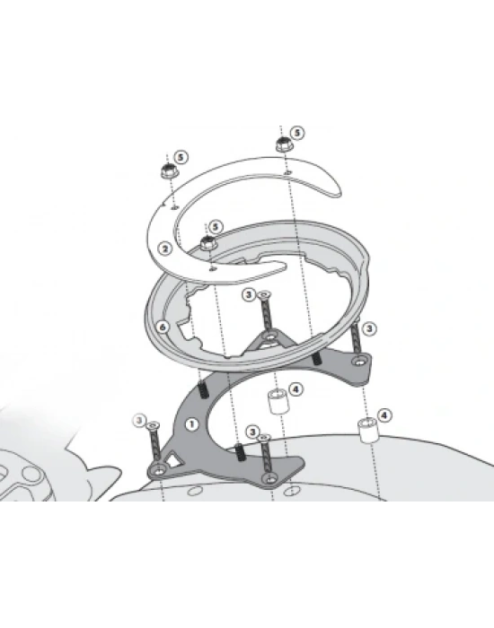 GIVI BF09 DEPOÜSTÜ ÇANTA APARATI (DUCATI)