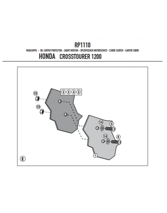 GIVI RP1110 HONDA VFR 1200X CROSSTOURER (12-19) KARTER KORUMA