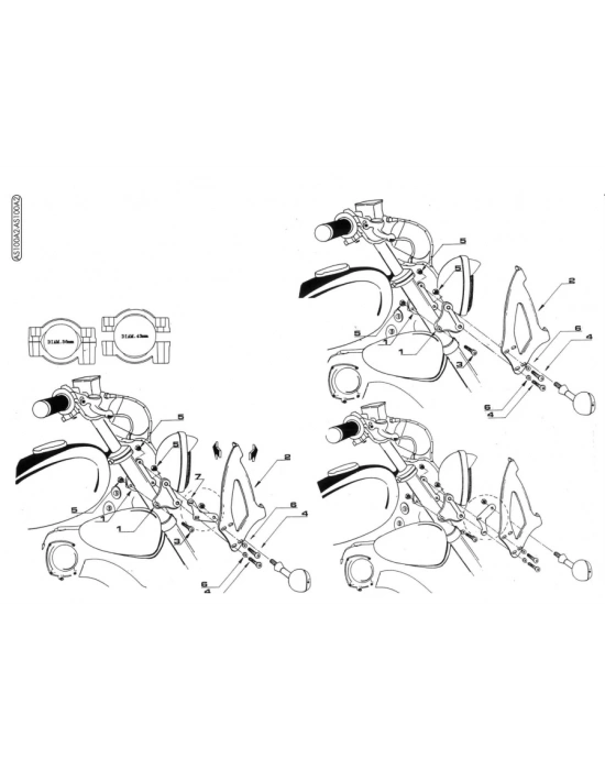 KAPPA AS100A2K UNIVERSAL RÜZGAR SİPERLİK BAĞLANTISI