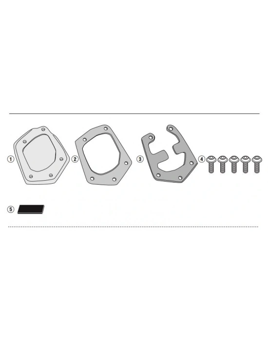 KAPPA ES2145K YAMAHA TENERE 700 (19-24) - TENERE 700 WORLD RAID (22-25) YAN AYAK DESTEK KİT