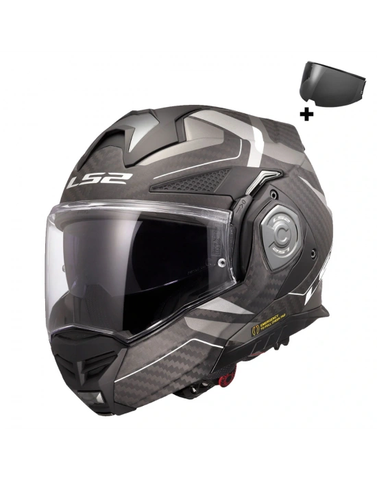 LS2 ADVANT X KARBON HORIZON MAT GÜMÜŞ-GRİ KASK