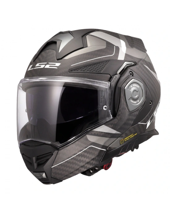 LS2 ADVANT X KARBON HORIZON MAT GÜMÜŞ-GRİ KASK