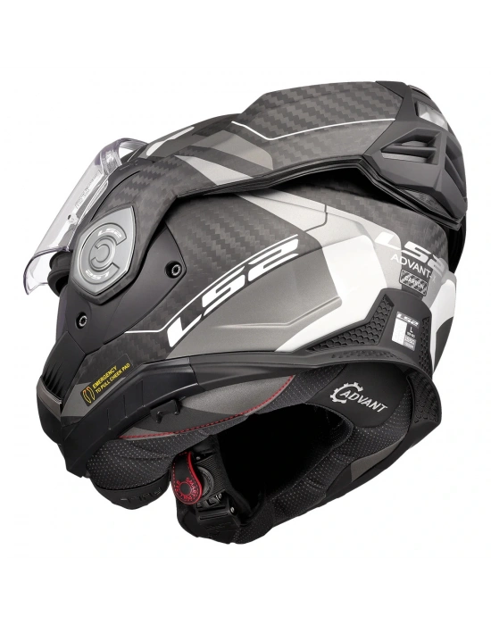 LS2 ADVANT X KARBON HORIZON MAT GÜMÜŞ-GRİ KASK