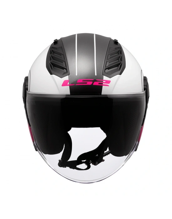 LS2 AIRFLOW 2 COVER BEYAZ-PEMBE KASK