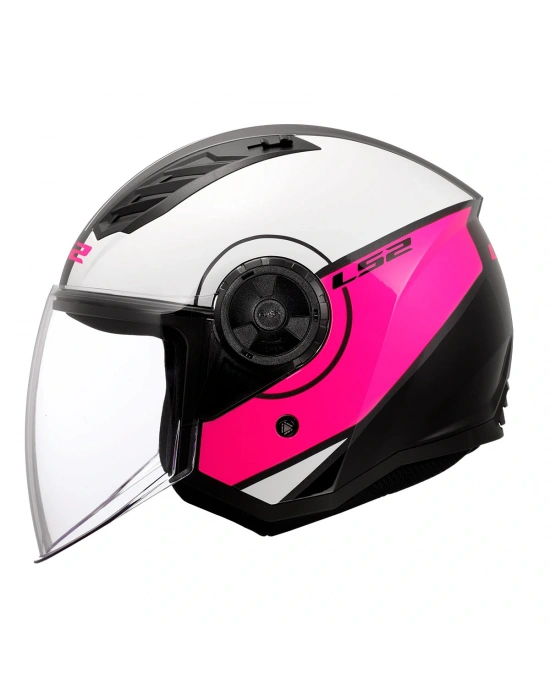 LS2 AIRFLOW 2 COVER BEYAZ-PEMBE KASK