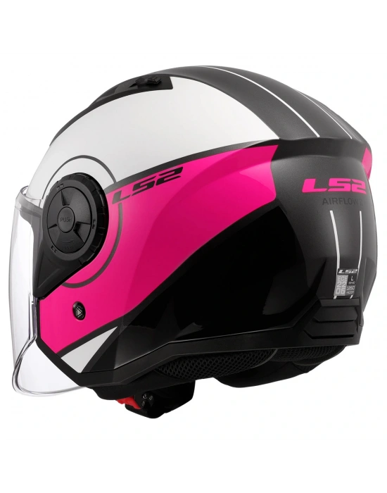 LS2 AIRFLOW 2 COVER BEYAZ-PEMBE KASK