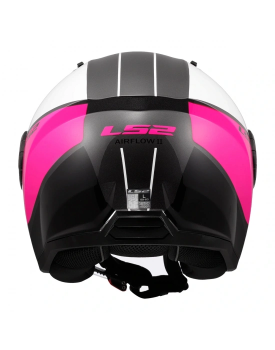 LS2 AIRFLOW 2 COVER BEYAZ-PEMBE KASK