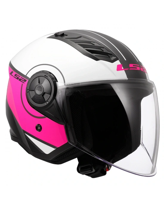 LS2 AIRFLOW 2 COVER BEYAZ-PEMBE KASK