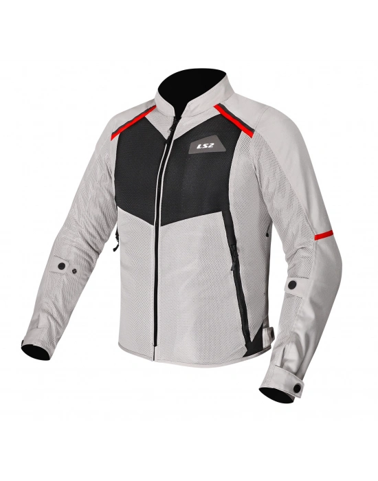 LS2 BREEZE MONT GRİ-SİYAH-KIRMIZI