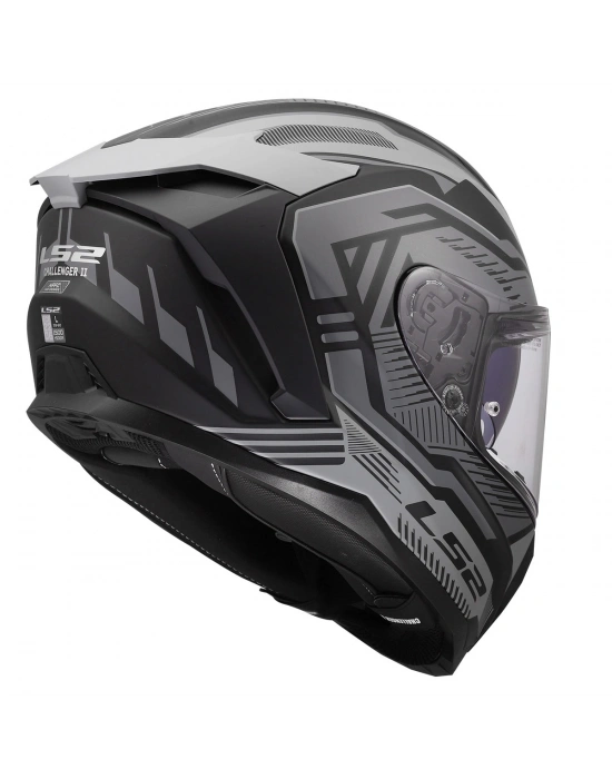 LS2 CHALLENGER 2 DRAVIX MAT GRİ KASK