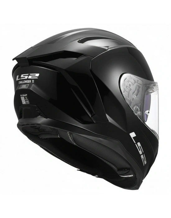 LS2 CHALLENGER 2 SİYAH KASK