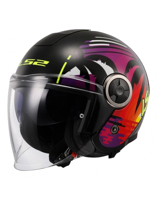 LS2 CLASSY PALM SİYAH KASK