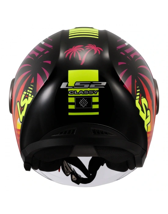 LS2 CLASSY PALM SİYAH KASK