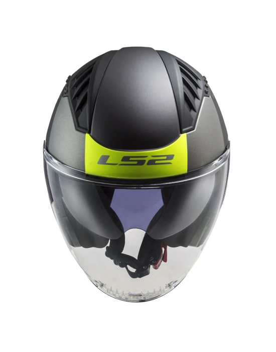 LS2 COPTER 2 URBANE MAT SİYAH-NEON SARI KASK