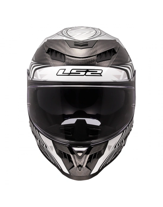 LS2 DRAGON KARBON ENTHUM SİYAH-GRİ KASK