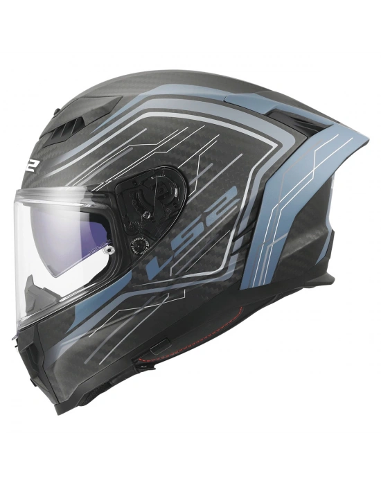 LS2 DRAGON KARBON SUBIC MAT MAVİ PETROL KASK