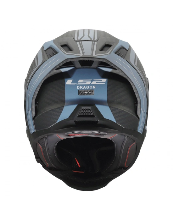 LS2 DRAGON KARBON SUBIC MAT MAVİ PETROL KASK