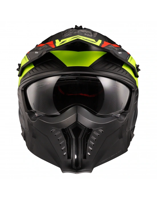 LS2 DRIFTER DEVOR MAT SİYAH-NEON SARI KASK