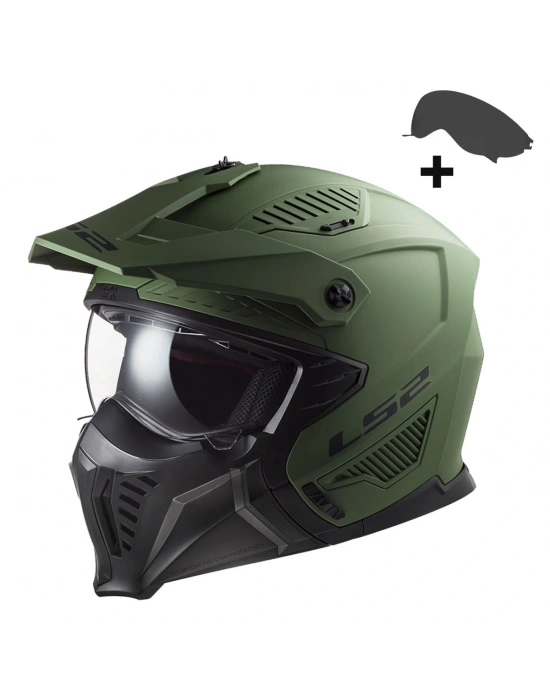 LS2 DRIFTER MAT YEŞİL KASK