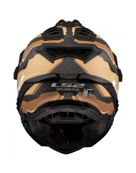 LS2 EXPLORER C KARBON TRICK MAT KAHVE- KASK