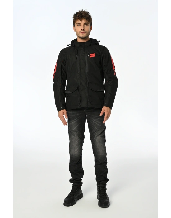 LS2 METROPOLIS EVO MONT SİYAH-KIRMIZI