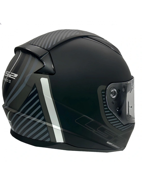 LS2 RAPID 2 EXTRA MAT SİYAH-GRİ KASK