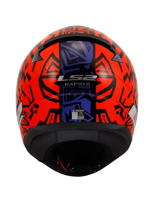 LS2 RAPID 2 MEMPHIS KIRMIZI-MAVİ KASK