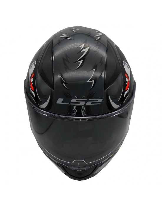 LS2 RAPID 2 SPOX GRİ-KIRMIZI KASK