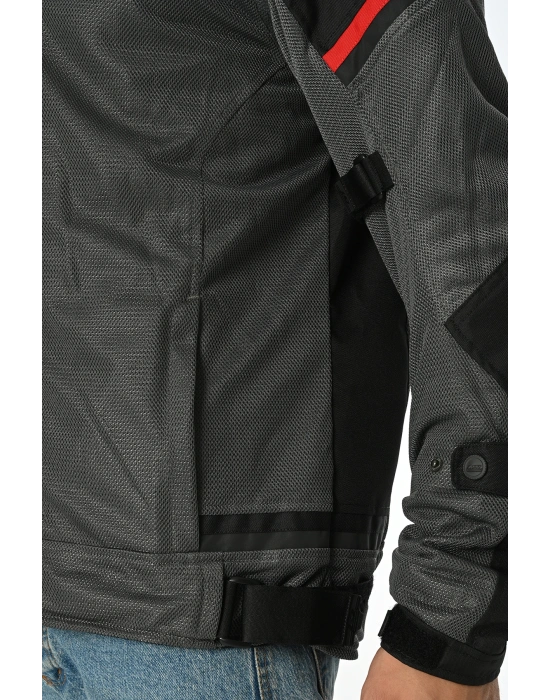 LS2 RIVA MONT SİYAH-GRİ-KIRMIZI