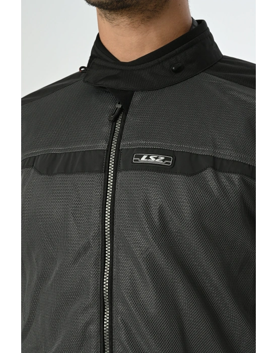 LS2 RIVA MONT SİYAH-GRİ-KIRMIZI