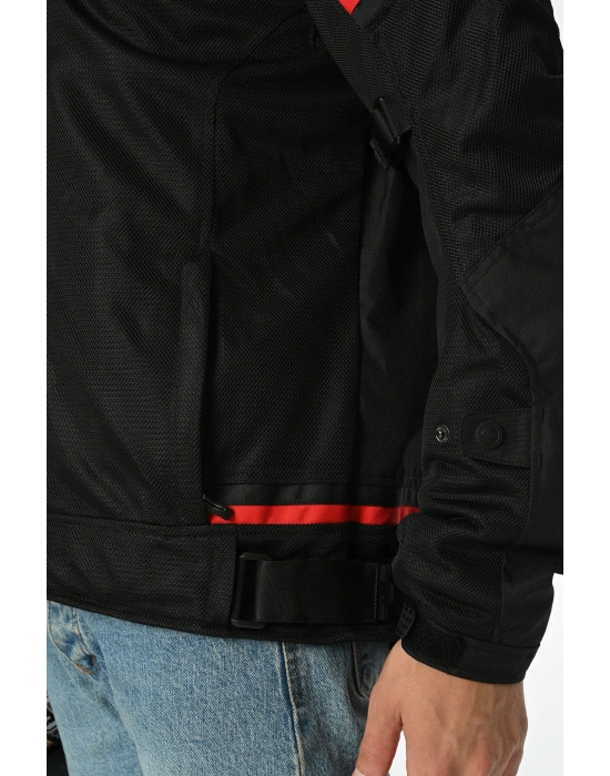 LS2 RIVA MONT SİYAH-KIRMIZI