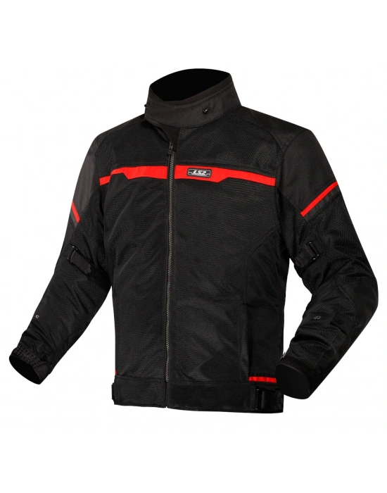 LS2 RIVA MONT SİYAH-KIRMIZI