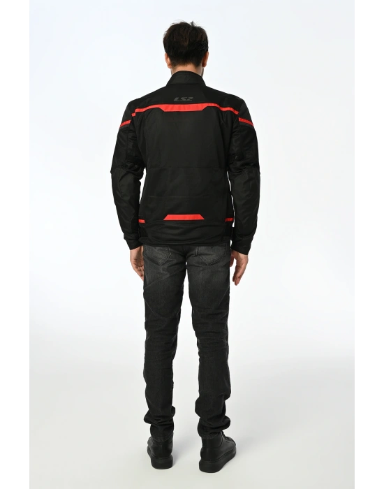 LS2 RIVA MONT SİYAH-KIRMIZI