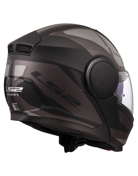 LS2 SCOPE 2 AXIS MAT SİYAH-TITANIUM KASK