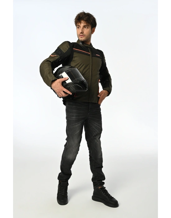 LS2 SHADOW MONT HAKİ-SİYAH-NEON TURUNCU