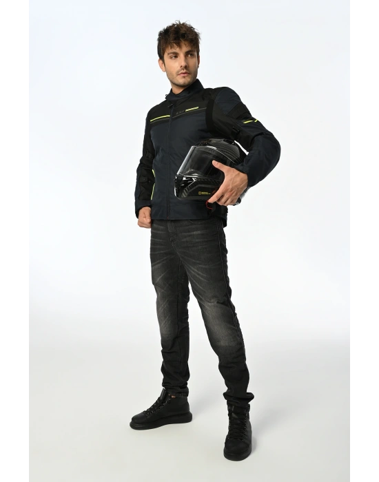 LS2 SHADOW MONT MAVİ-SİYAH-NEON SARI