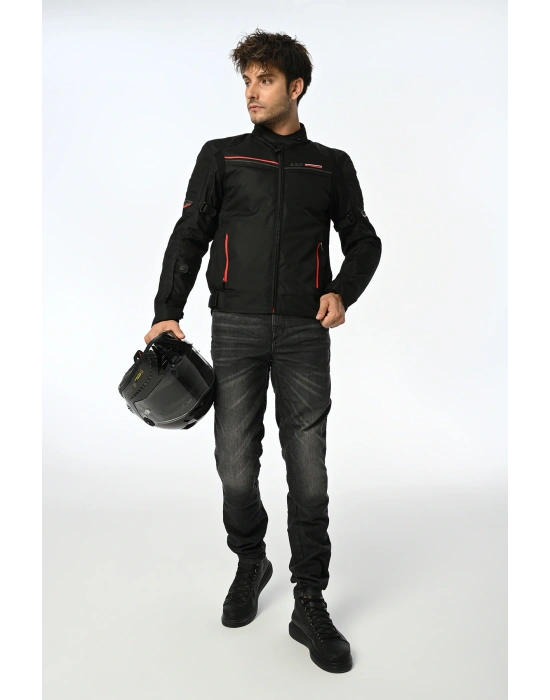 LS2 SHADOW MONT SİYAH-KIRMIZI