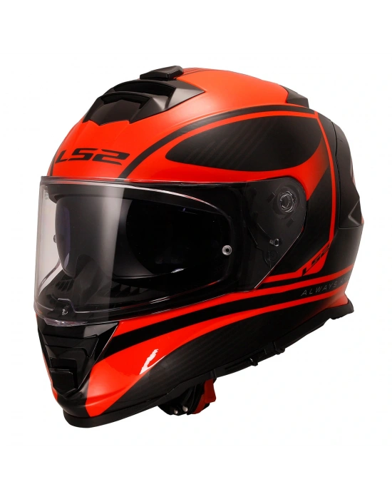 LS2 STORM 2 DODGER MAT SİYAH-NEON  KASK