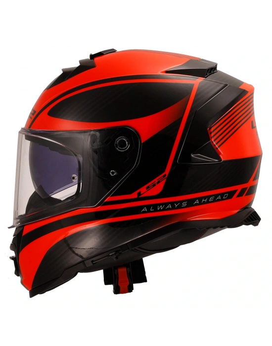 LS2 STORM 2 DODGER MAT SİYAH-NEON  KASK