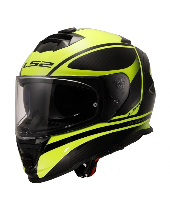LS2 STORM 2 DODGER MAT SİYAH-NEON SARI KASK