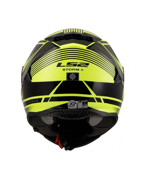 LS2 STORM 2 DODGER MAT SİYAH-NEON SARI KASK