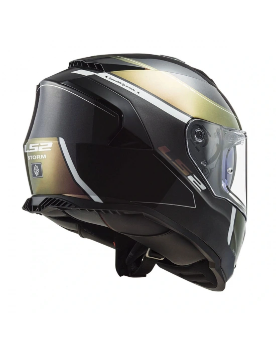 LS2 STORM 2 VELVET MAT SİYAH-GÖKKUŞAĞI KASK