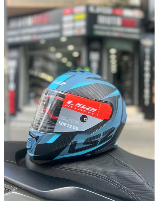 Ls2 Storm 2 Racer Mat Mavi Full Face Kask