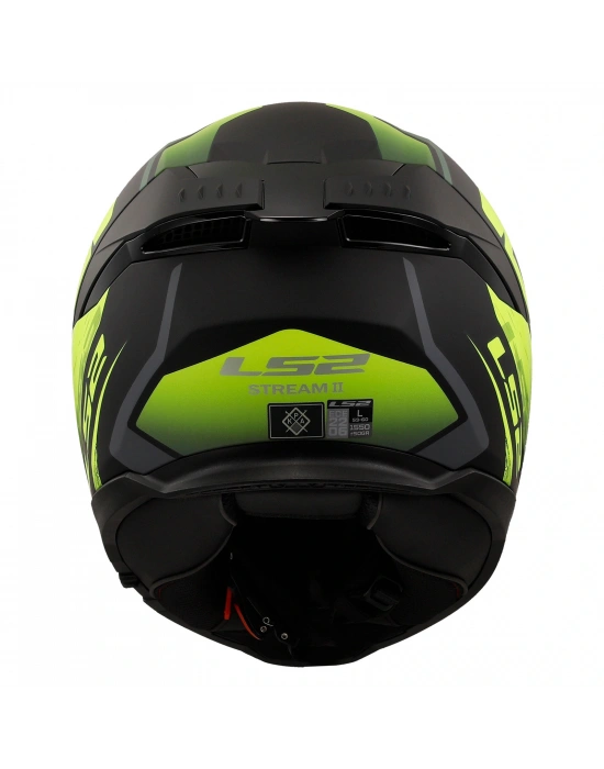 LS2 STREAM 2 FURY MAT SİYAH-GRİ-NEON SARI KASK