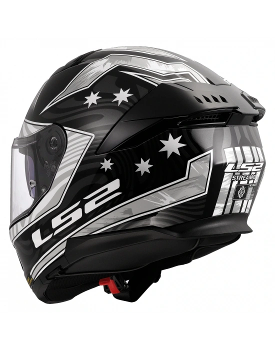 LS2 STREAM 2 GALDAM SİYAH-BEYAZ KASK