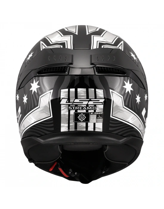 LS2 STREAM 2 GALDAM SİYAH-BEYAZ KASK
