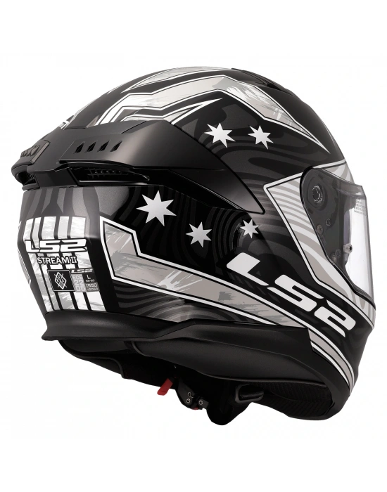 LS2 STREAM 2 GALDAM SİYAH-BEYAZ KASK