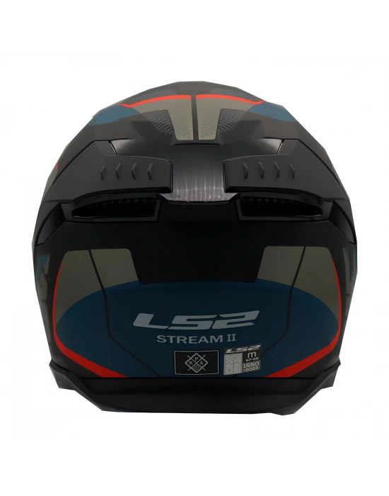 LS2 STREAM 2 ROAD MAT SİYAH-GRİ-MAVİ-KIRMIZI KASK